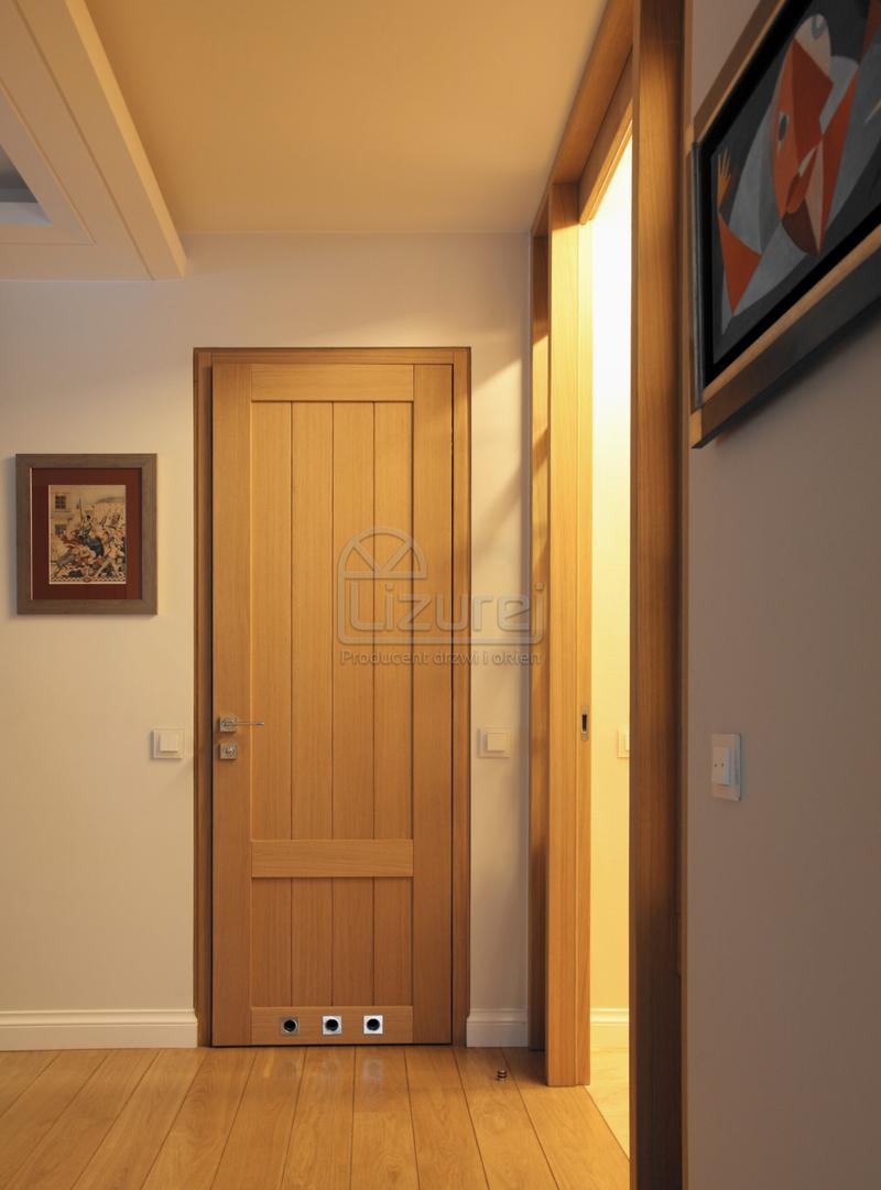 Drzwi z pionową szybą